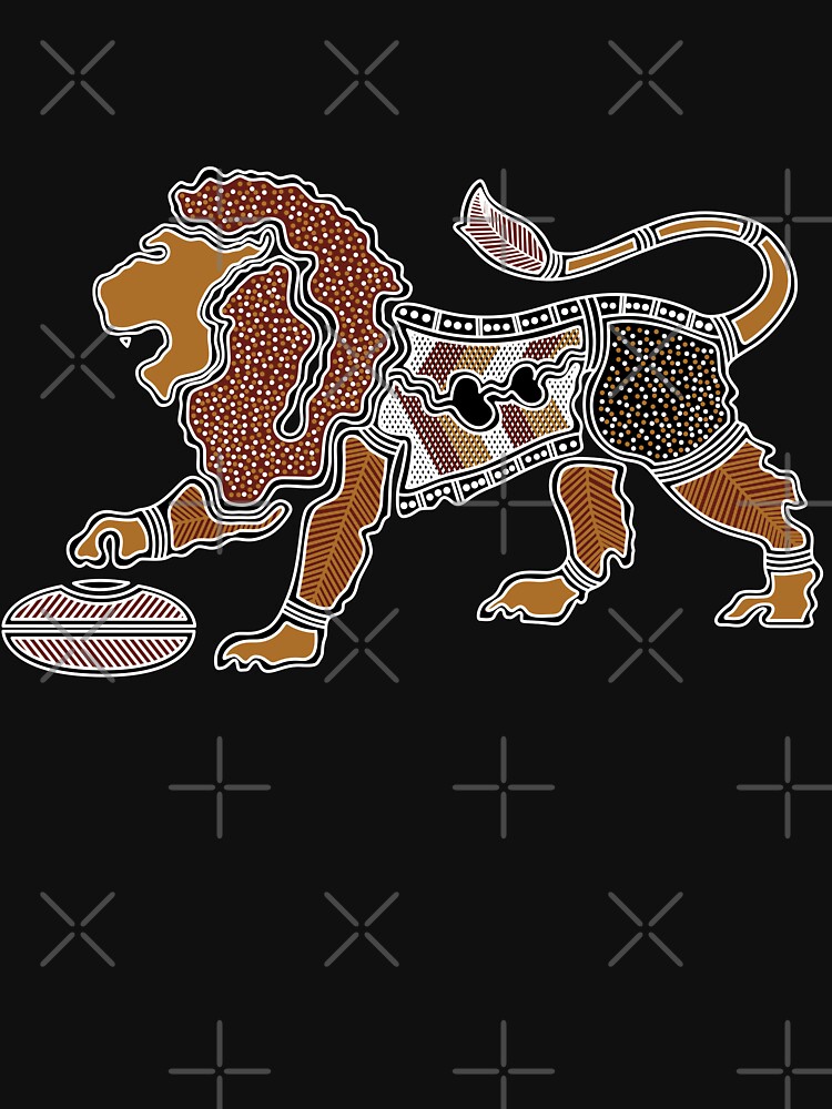 Authentic Aboriginal Art - Lion by HogarthArts