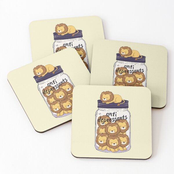 Item preview, Funny Lion Anti Depressant Jar Animal Lover Zoo Boys Girls Kids designed and sold by rafaeltto.