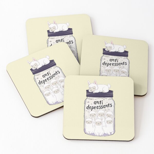 Item preview, Funny Llama Anti Depressant Jar Animal Lover Zoo Boys Girls Kids designed and sold by rafaeltto.
