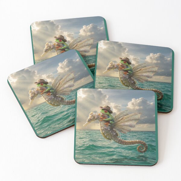 Item preview, Winged Seahorse Gives Frog a Ride designed and sold by Tridentulus.