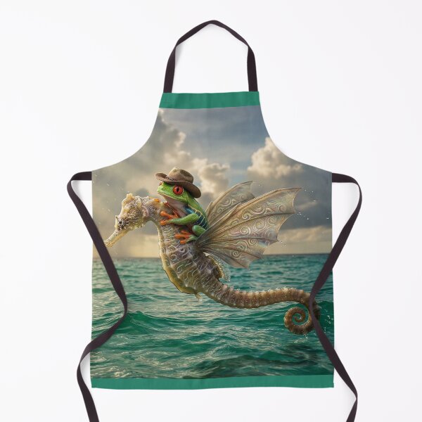 Item preview, Winged Seahorse Gives Frog a Ride designed and sold by Tridentulus.