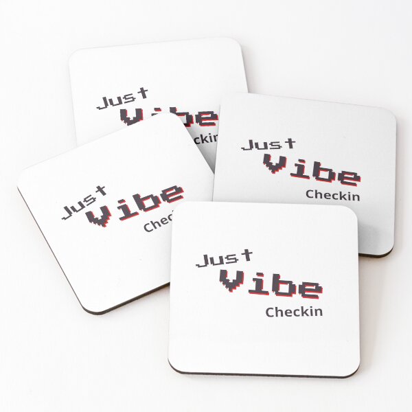 Item preview, Just Vibe Checkin - Funny Retro Slang Aesthetic designed and sold by nightN.