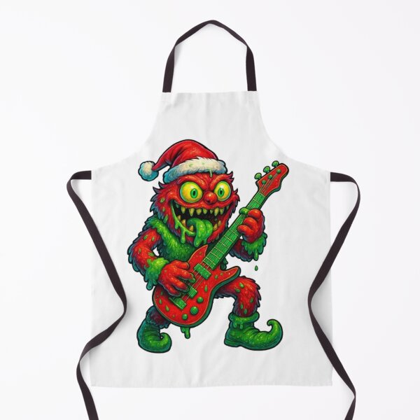 Item preview, Christmas Rocker Monster with Slime designed and sold by AlexLineArt.