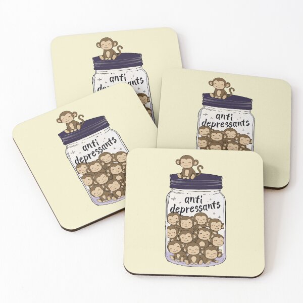Item preview, Funny Monkey Anti Depressant Jar Animal Lover Zoo Boys Girls Kids designed and sold by rafaeltto.