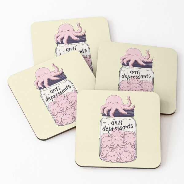 Item preview, Funny Octopus Anti Depressant Jar Animal Lover Zoo Boys Girls Kids designed and sold by rafaeltto.