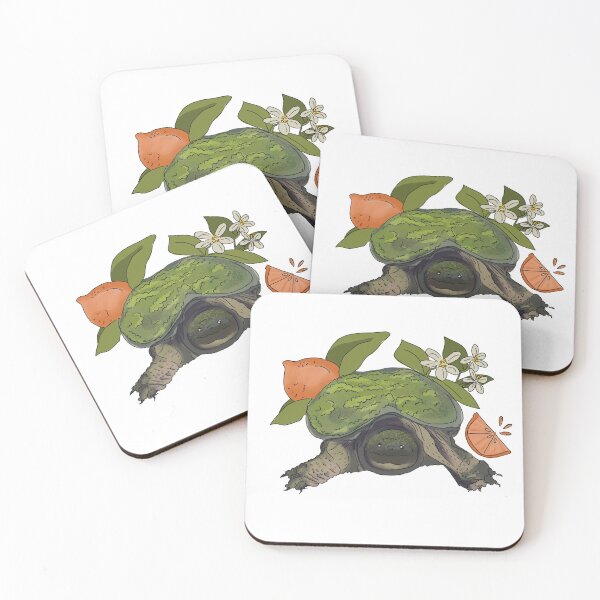 Item preview, Snapping Turtles and Grapefruit designed and sold by HouseplantsAndScamps.