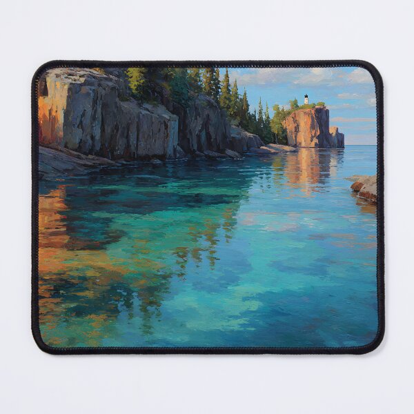 Item preview, Lighthouse Cliffs at Lake Superior designed and sold by daila70.