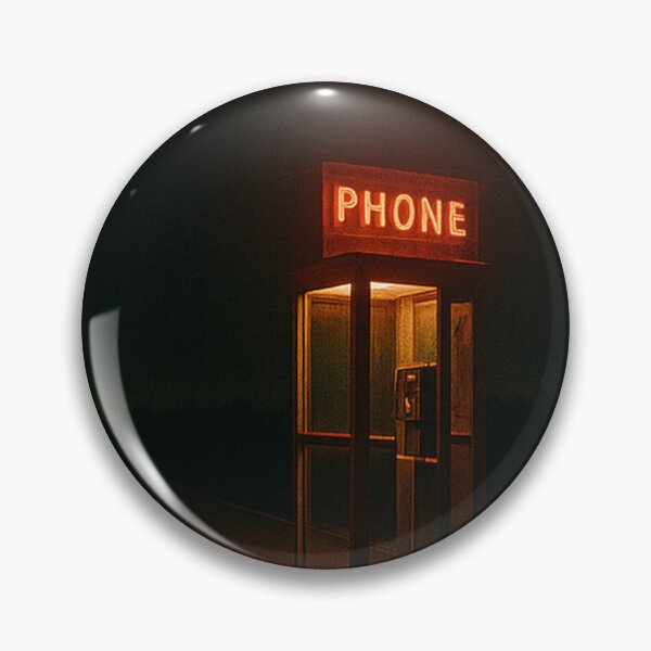 Item preview, Neon Phone Booth – Analog Night Call Aesthetic designed and sold by BadaBingBear.
