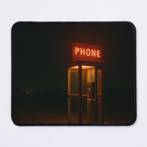 Item preview, Neon Phone Booth – Analog Night Call Aesthetic designed and sold by BadaBingBear.