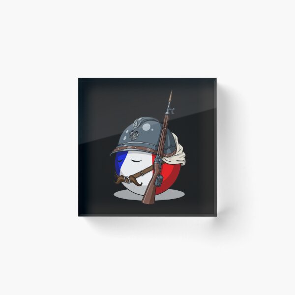 Item preview, Franceball Countryball - WWI Poilu Adrian Helmet designed and sold by Georain.