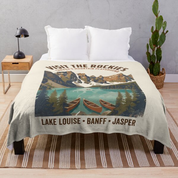 Item preview, vintage travel canada Rocky Mountains designed and sold by Uglyandcute.