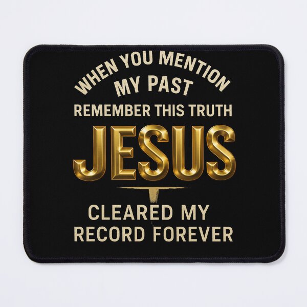 Item preview, Jesus Cleared My Record Forever – Faith Redemption Tee designed and sold by WEPRAYZE.