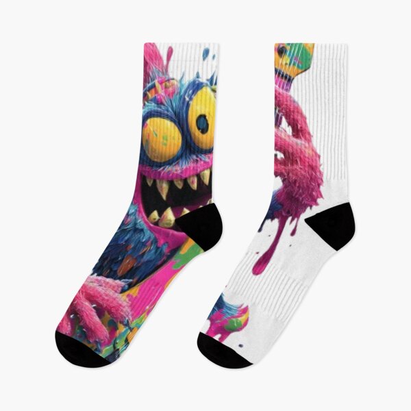 Item preview, Vibrant Rocker Monster with Electric Guitar designed and sold by AlexLineArt.