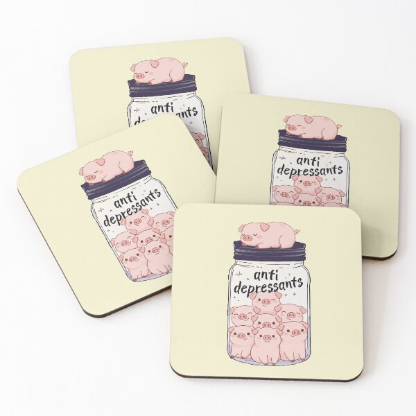 Item preview, Funny Pig Anti Depressant Jar Animal Lover Zoo Boys Girls Kids designed and sold by rafaeltto.