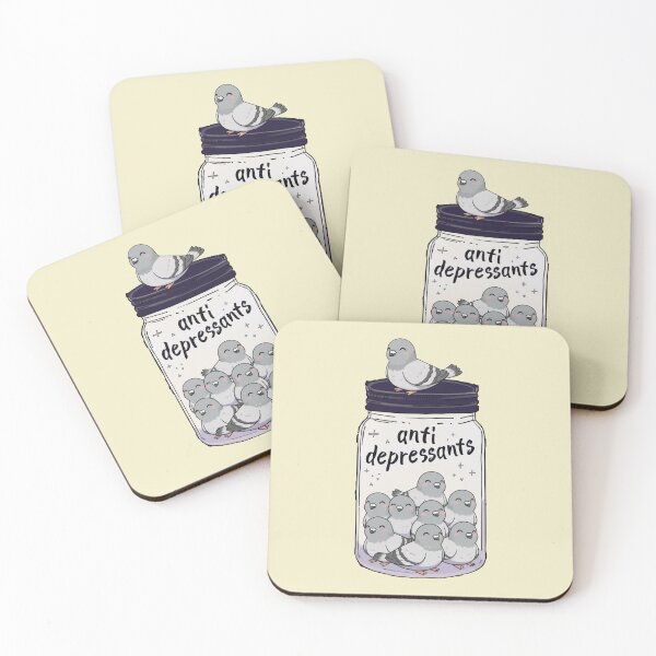 Item preview, Funny Pigeon Anti Depressant Jar Animal Lover Zoo Boys Girls Kids designed and sold by rafaeltto.