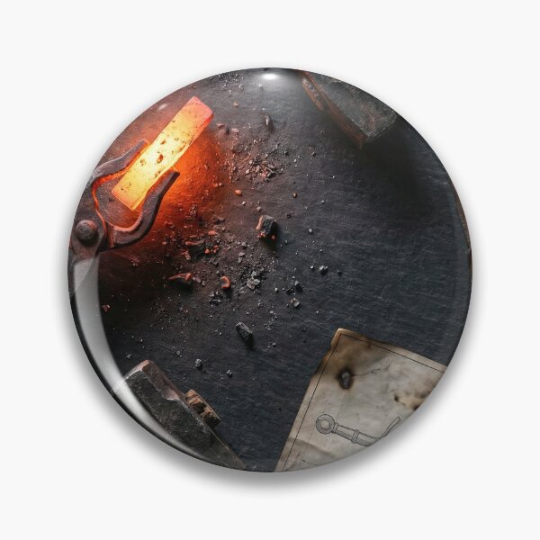 Item preview, The Blacksmith's Forge - Glowing Iron & Anvil Tools designed and sold by SavinMercantile.