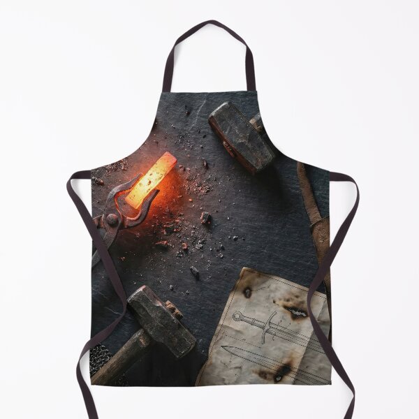 Item preview, The Blacksmith's Forge - Glowing Iron & Anvil Tools designed and sold by SavinMercantile.