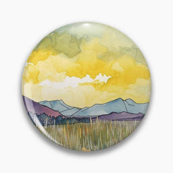 Item preview, Tranquil Landscape with Mountains and Fields designed and sold by Modern-Tropical.