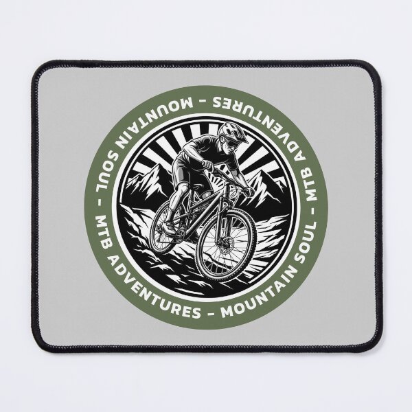 Item preview, MTB Adventures Mountain Soul Monochromatic Badge designed and sold by KiwiRider.