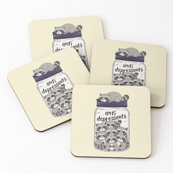 Item preview, Funny Raccoon Anti Depressant Jar Animal Lover Zoo Boys Girls Kids designed and sold by rafaeltto.