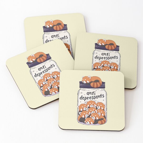 Item preview, Funny Red Panda Anti Depressant Jar Animal Lover Zoo Boys Girls Kids designed and sold by rafaeltto.