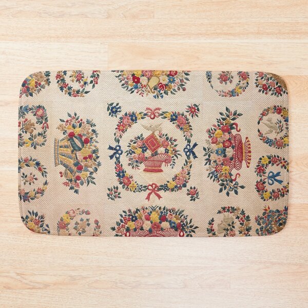 Item preview, Traditional American Floral Quilt 1849 designed and sold by AnimaliaStar.
