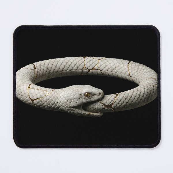 Item preview, Ouroboros Marble Statue – Stoic Infinity Symbol designed and sold by Finik-store.