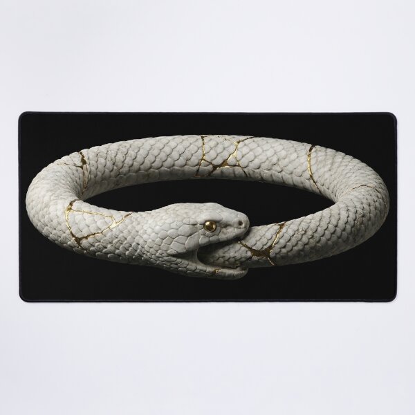 Item preview, Ouroboros Marble Statue – Stoic Infinity Symbol designed and sold by Finik-store.