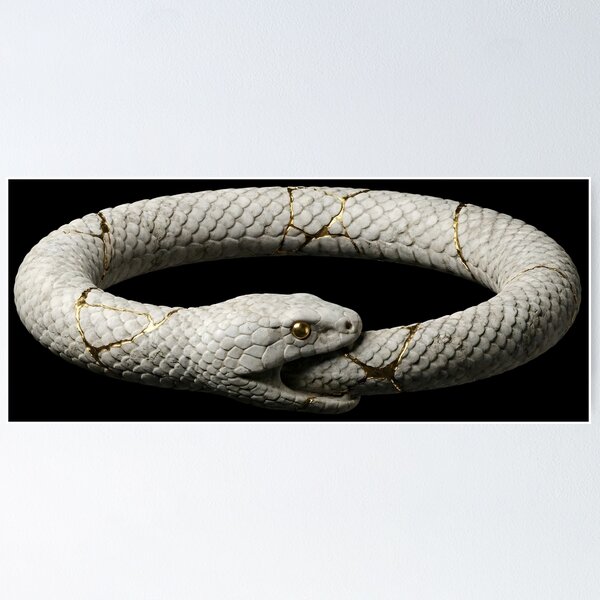 Item preview, Ouroboros Marble Statue – Stoic Infinity Symbol designed and sold by Finik-store.