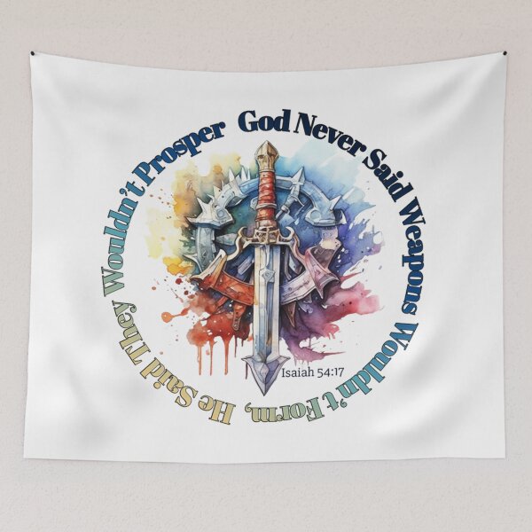 Item preview, Christian Weapons Won't Prosper Men Women Youth designed and sold by Embers & Incense Co..