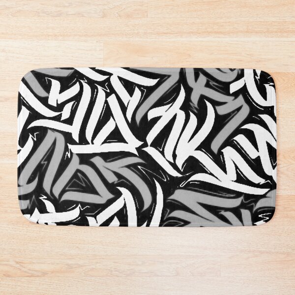 Item preview, Calligraphy Graffiti in grays designed and sold by ViaARTfactory.