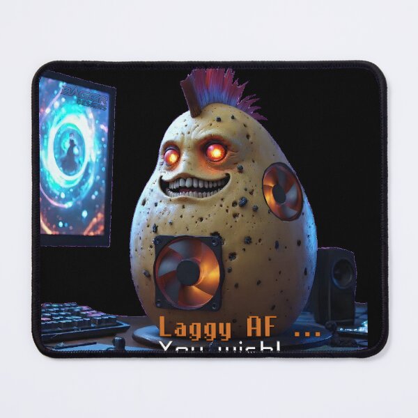Item preview, Laggy AF You Wish Potato PC Gaming Shirt designed and sold by BaggrDesigns.