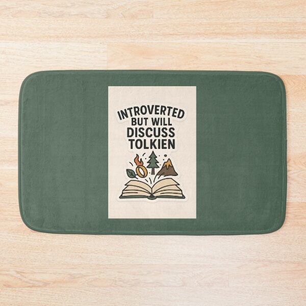 Item preview, Introverted But Will Discuss Tolkien designed and sold by The Painted Topaz.