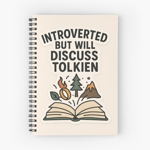 Item preview, Introverted But Will Discuss Tolkien designed and sold by The Painted Topaz.