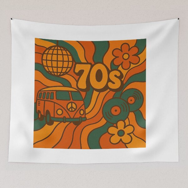 Item preview, 70s Retro Peace Van – Groovy Psychedelic Disco Art designed and sold by GarnerSupplyCo.