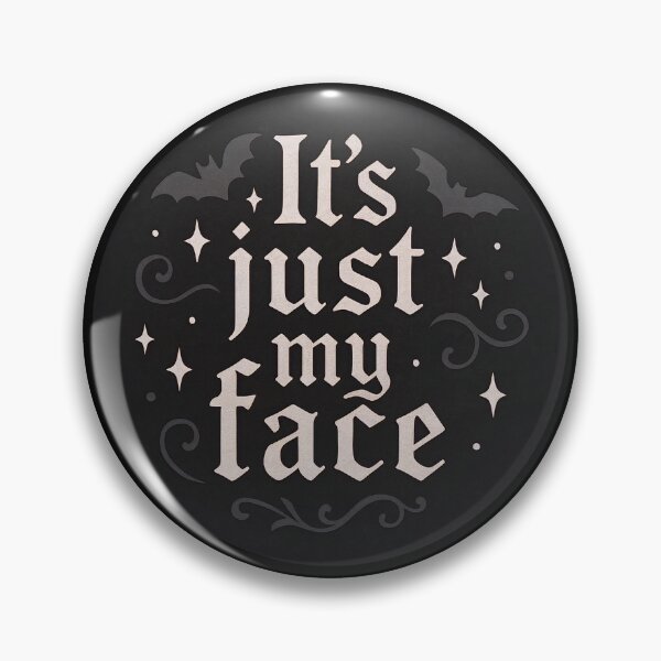 Item preview, Sarcastic dark Gothic Aesthetic Resting Face Design Bats designed and sold by ArcanePrintsxo.