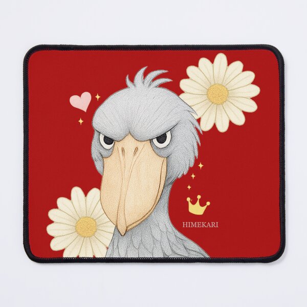Item preview, Majestic Shoebill Close-Up - Solid Red designed and sold by HIMEKARI.