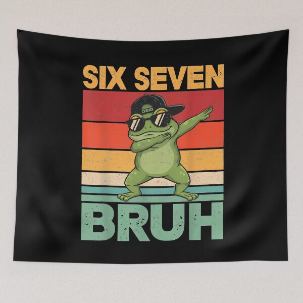 Item preview, Six Seven Bruh Dab Frog Funny Animal designed and sold by SofenArt.
