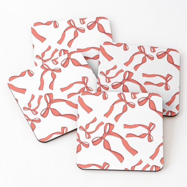 Item preview, Retro Nouveau Red Ribbon Bow Pattern – Modern Girly Aesthetic Illustration designed and sold by ElectricMarfa.