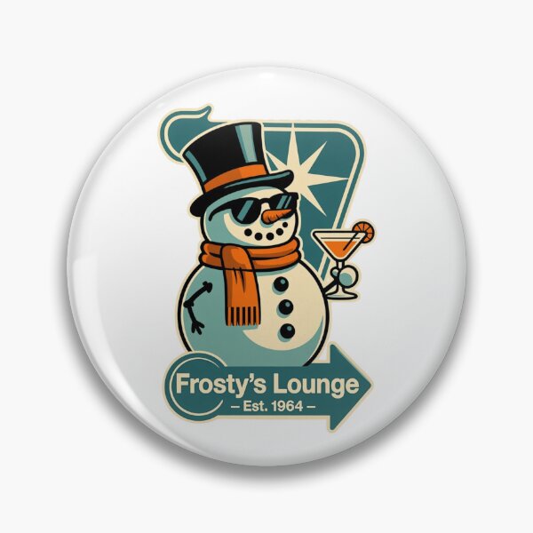 Item preview, Frosty's Lounge, est. 1964, retro designed and sold by RisingWolfStudio.