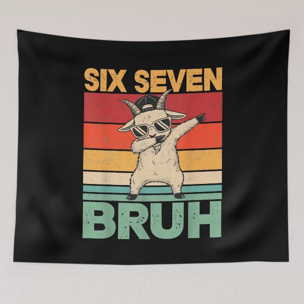 Item preview, Six Seven Bruh Dab Goat Funny designed and sold by SofenArt.