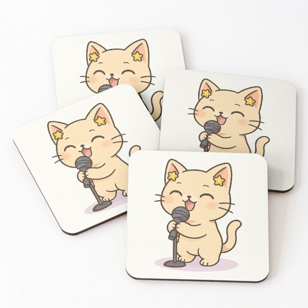 Item preview, Cute Singer Cat designed and sold by HoopeStylee.