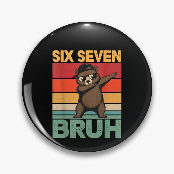 Item preview, Six Seven Bruh Funny Bear Dab Retro designed and sold by SofenArt.