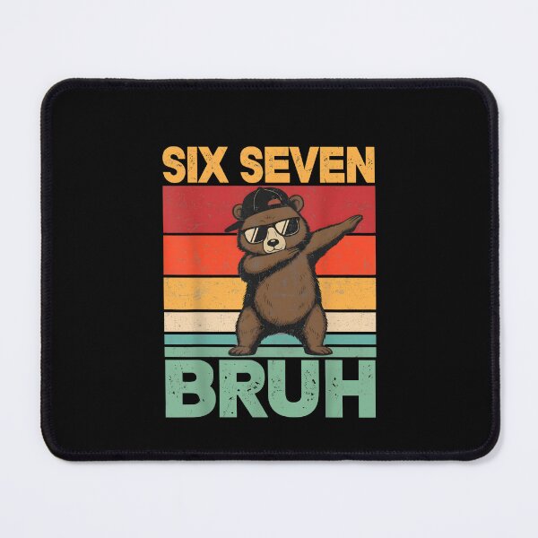 Item preview, Six Seven Bruh Funny Bear Dab Retro designed and sold by SofenArt.