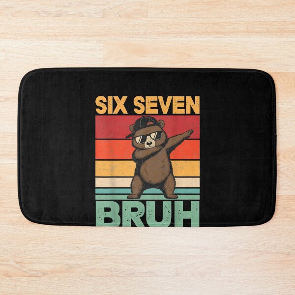Item preview, Six Seven Bruh Funny Bear Dab Retro designed and sold by SofenArt.