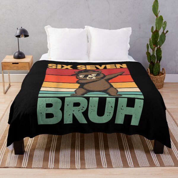 Item preview, Six Seven Bruh Funny Bear Dab Retro designed and sold by SofenArt.