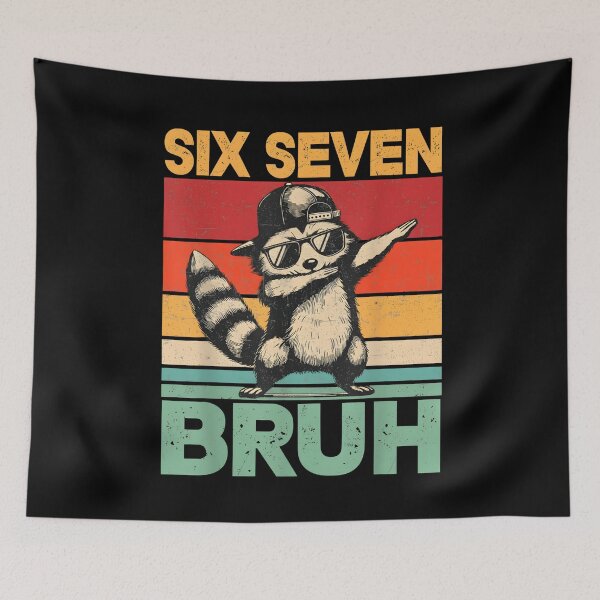 Item preview, Seis Siete Bruh Mapache Dabbing Divertido designed and sold by SofenArt.