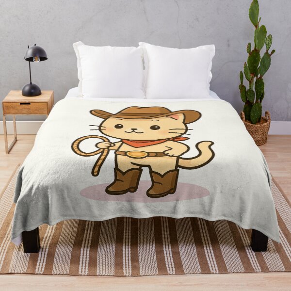 Item preview, Cute Cowboy Cat Cartoon designed and sold by HoopeStylee.