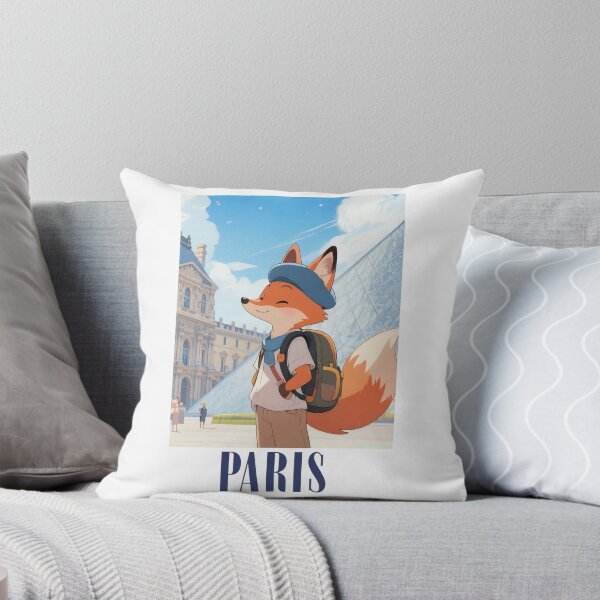 Item preview, Cute Fox In The Louvre Museum Paris Retro-modern Version  designed and sold by Aguilar Trips.
