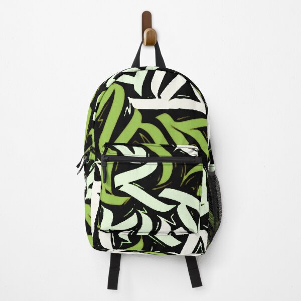 Item preview, Calligraphy Graffiti Abstract in Greens designed and sold by ViaARTfactory.